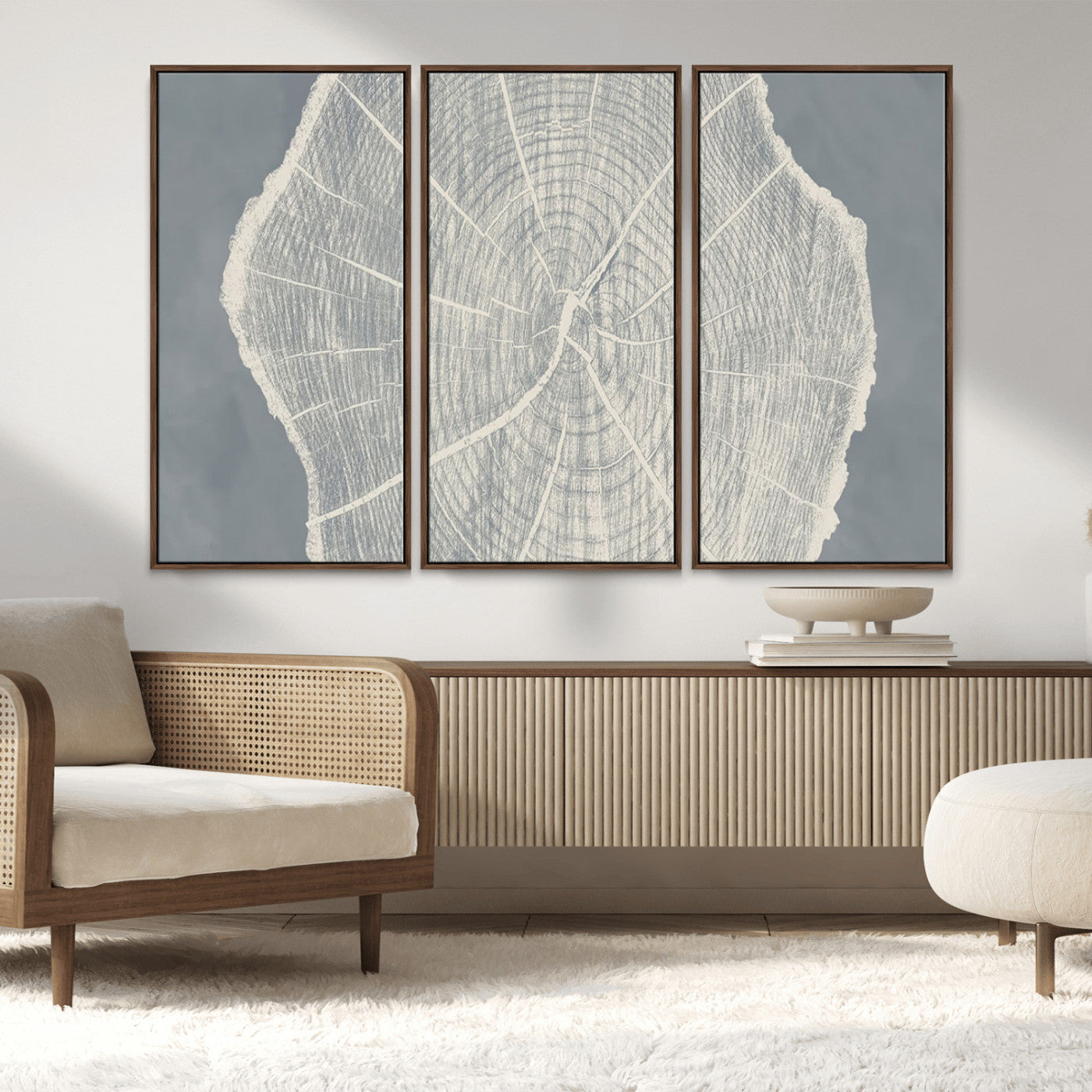 -Abstract Tree Ring Wall Art Canvas Print – Nature-Inspired, Ready to Hang, Modern Home Decor