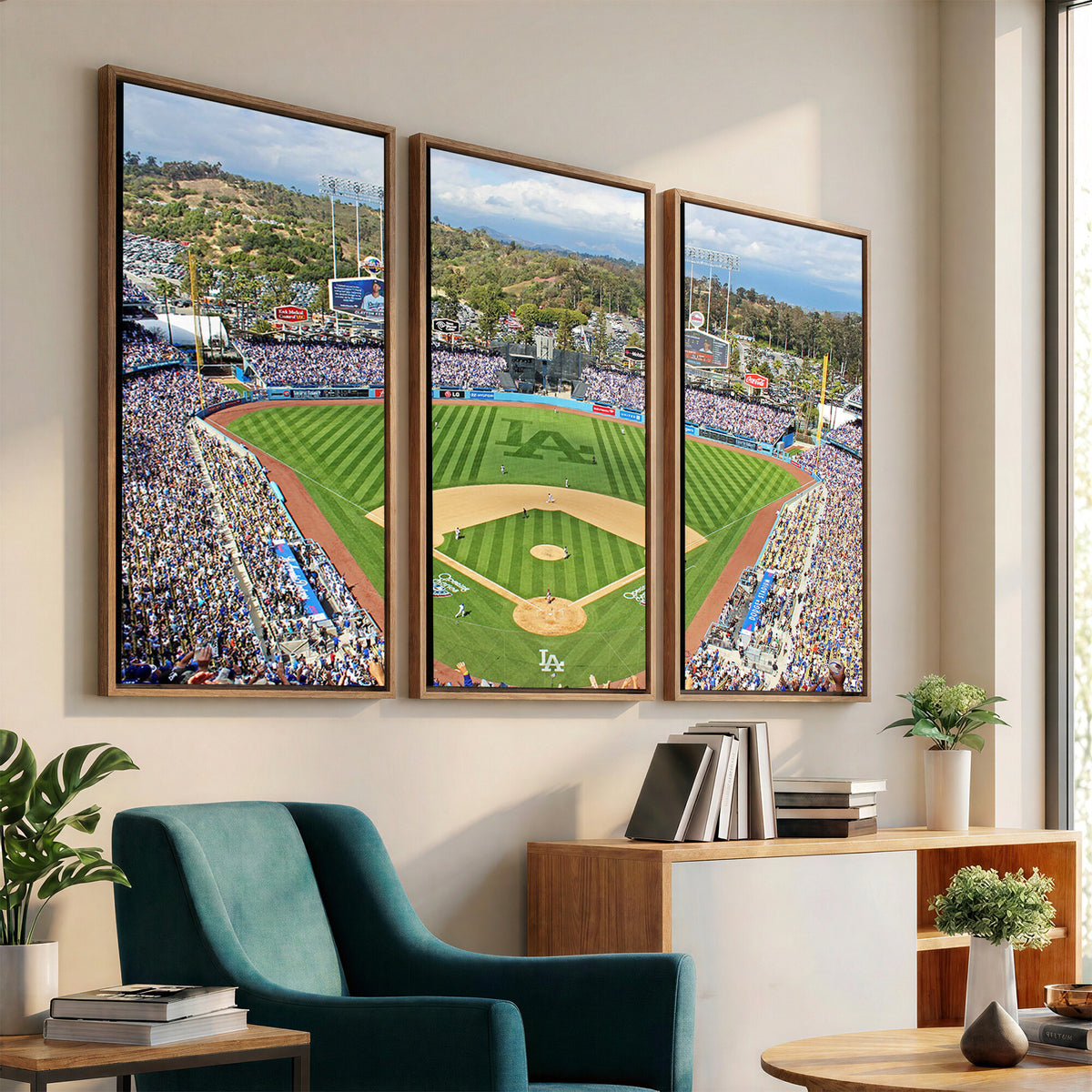 34760-MGV-CV-36X24 - Citi Field Wall Art Print | 3-Panel New York Mets Baseball Stadium Canvas Print