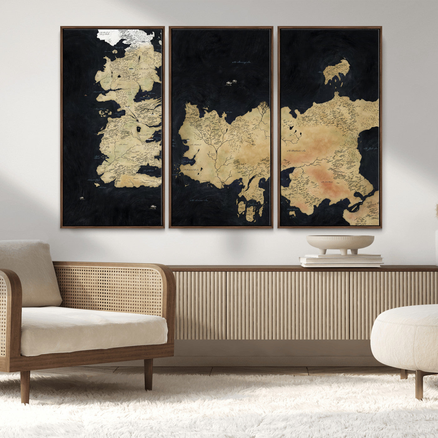 MGV-FC-48X32-3P - Push Pin World Map Canvas Print – Framed Wall Art for Couples to Track Their Travels – Anniversary