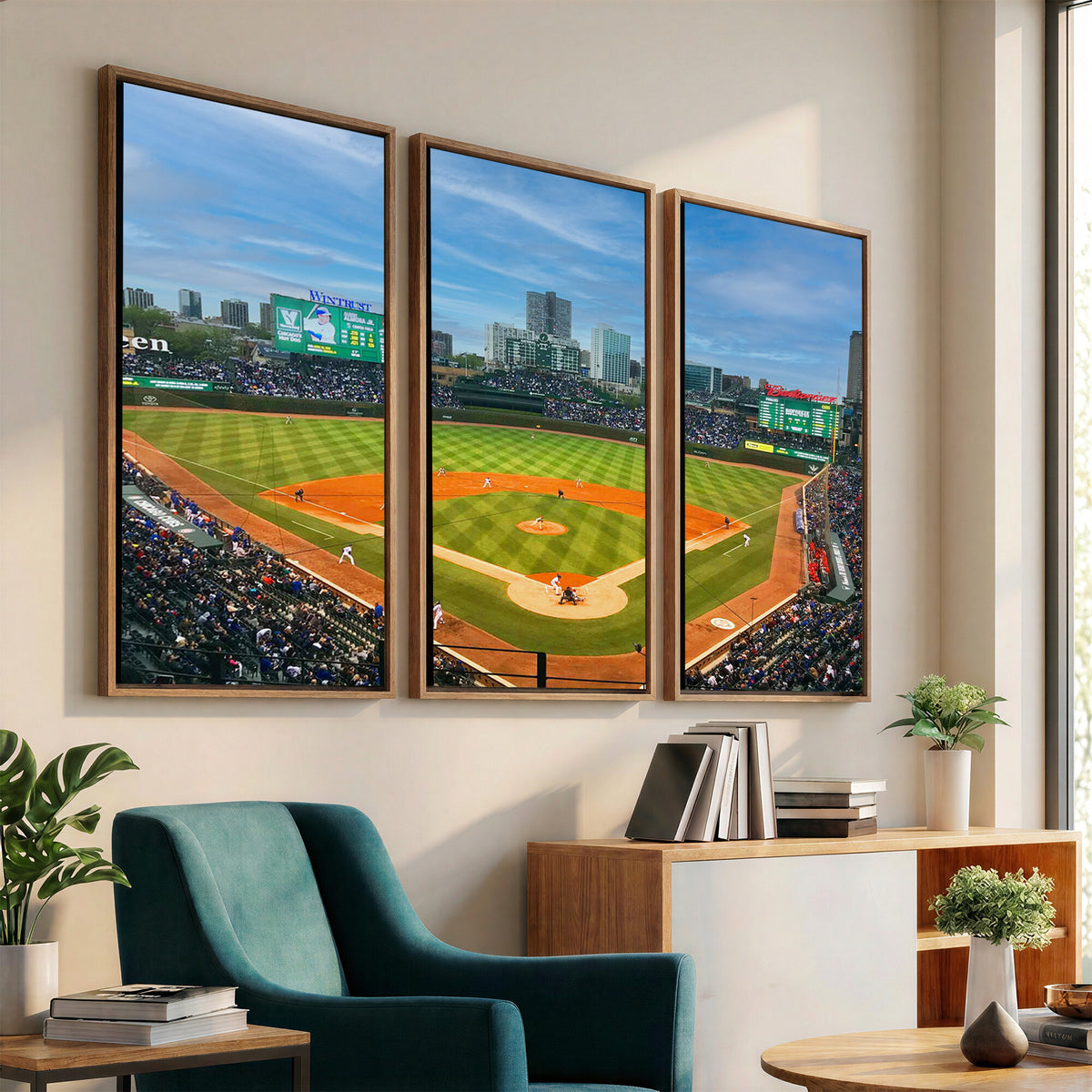 86839-MGV-CV-36X24 - Wrigley Field Chicago Cubs Panoramic Canvas Print