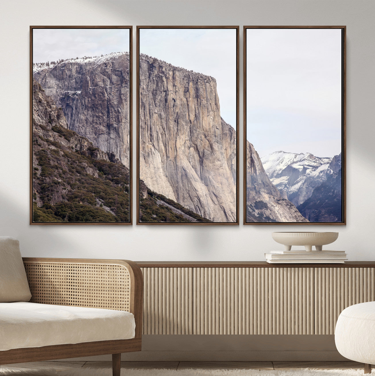 74506434-MGV-CV-36X24 - El Capitan Yosemite Mountain Wall Art – Yosemite Cliff Canvas Print, Rugged Terrain and Timeless Wilderness Decor for Office, Living Room or Cabin