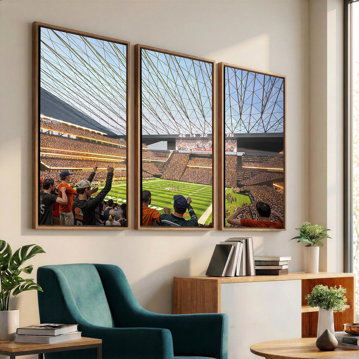 81960112-MGV-CV-36X24 - Cleveland Browns Stadium Wall Art Canvas Print