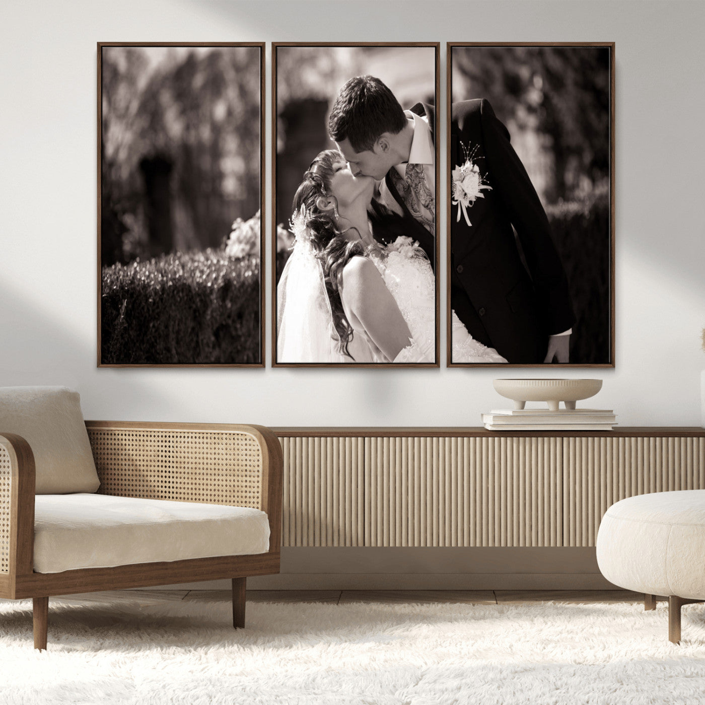 MGV-FC-48X32-3P - Create Your Own Photo Canvas Print - Personalized Wall Art for Home Decor Wall Art Print, Create
