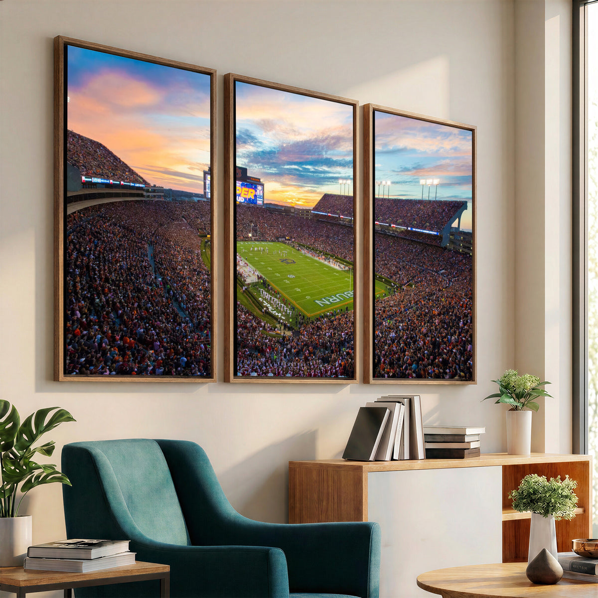 29755746-MGV-CV-36X24 - Jordan-Hare Stadium Wall Art Canvas Print, Football Stadium