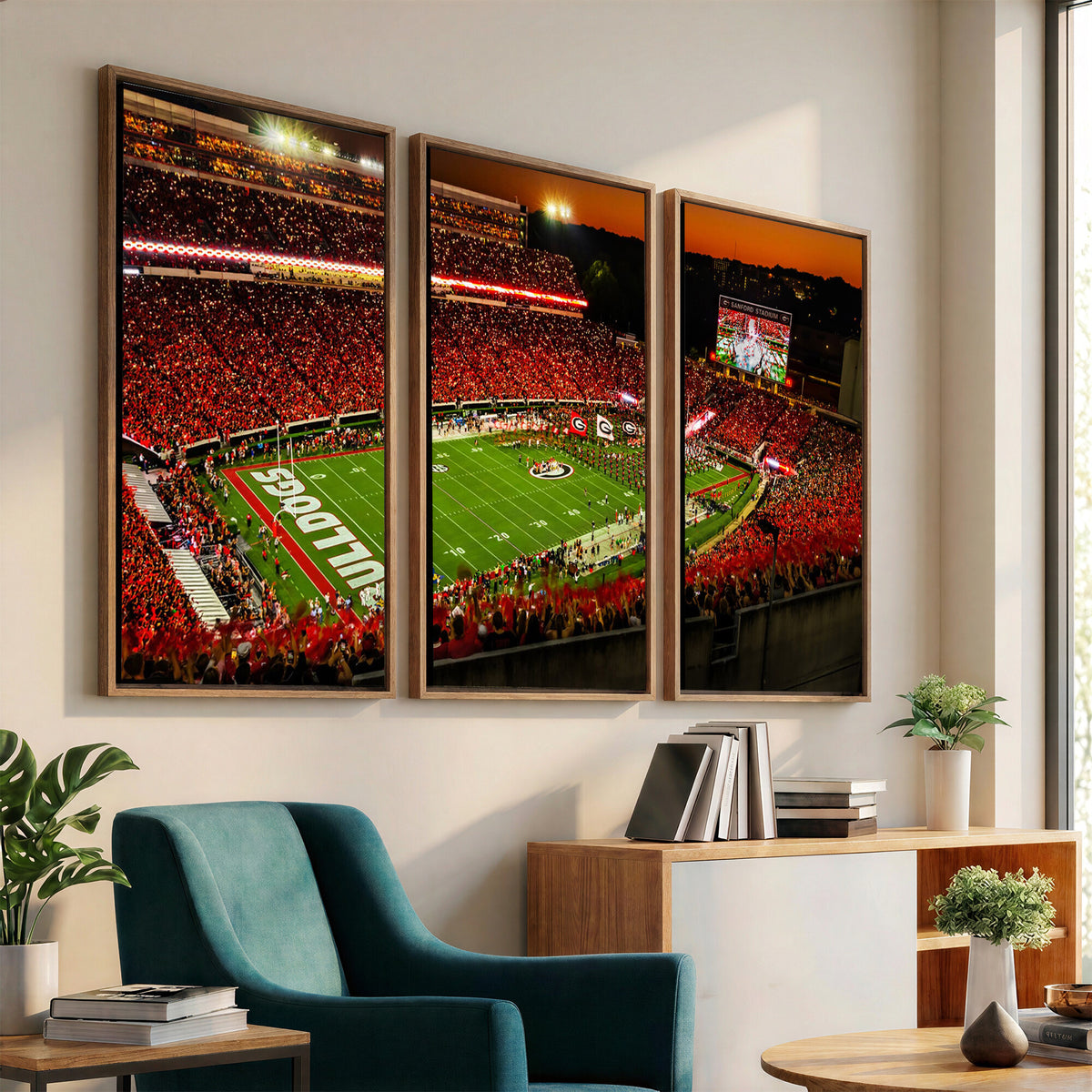 48894104-MGV-CV-36X24 - Georgia Bulldogs Stadium Wall Art Canvas Print, Sanford Stadium