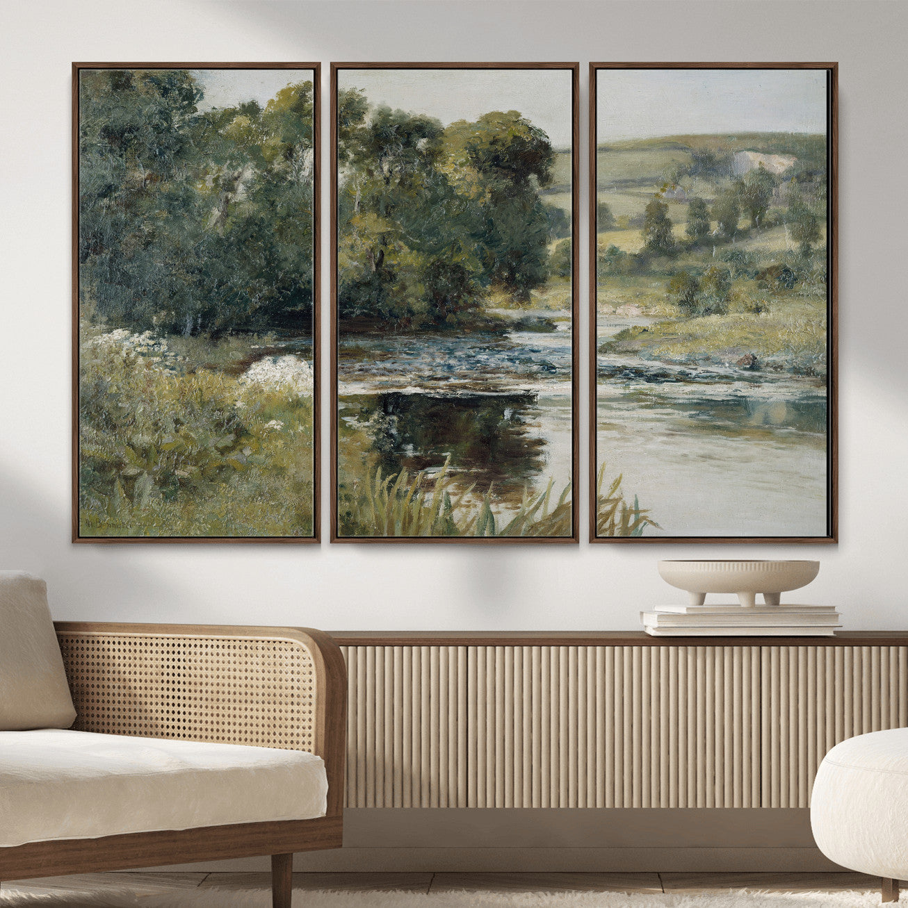 63256010-MGV-CV-36X24 - Edward Mitchell Bannister Streamside Wall Art Canvas Print