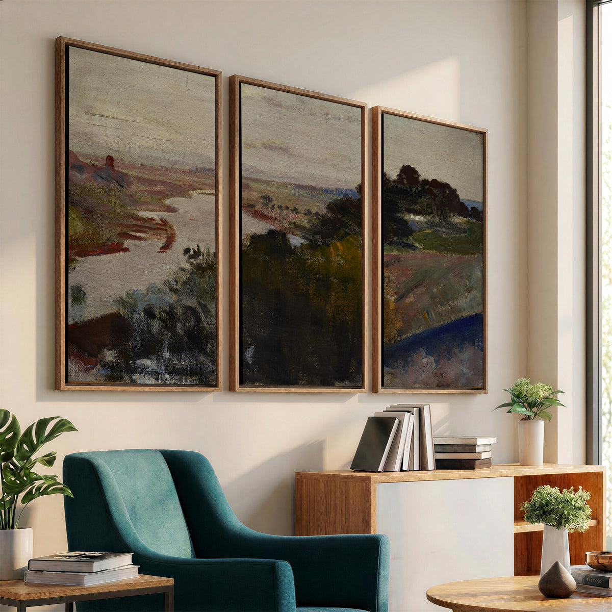 55507874-_Poster-30x20 - Jacek Malczewski Landscape at the Vistula Wall Art Canvas Print