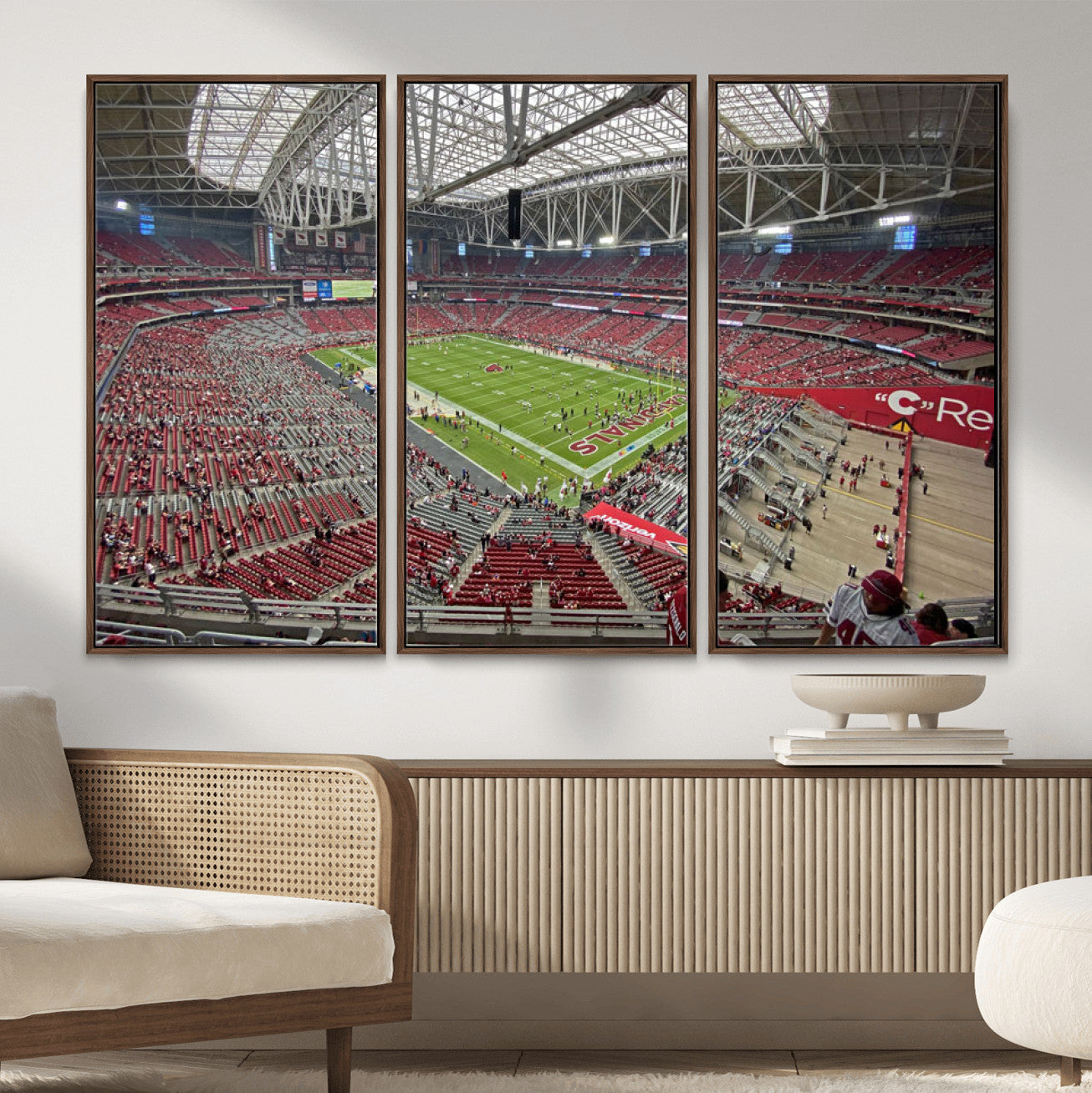 30579717-MGV-CV-36X24 - State Farm Stadium Canvas Wall Art, Arizona Cardinals Football Stadium Print, Glendale NFL Arena Panorama Artwork