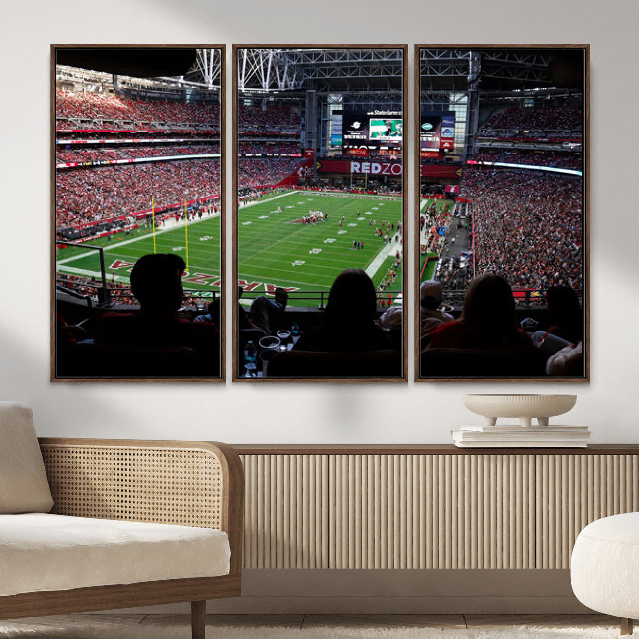 84196298-MGV-CV-36X24 - State Farm Stadium Canvas Wall Art, Arizona Cardinals Football Stadium Print, Glendale NFL Arena Photography Artwork
