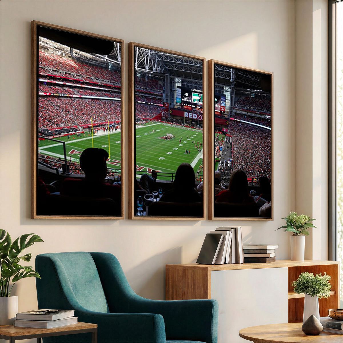 84196298-MGV-CV-36X24 - State Farm Stadium Canvas Wall Art, Arizona Cardinals Football Stadium Print, Glendale NFL Arena Photography Artwork