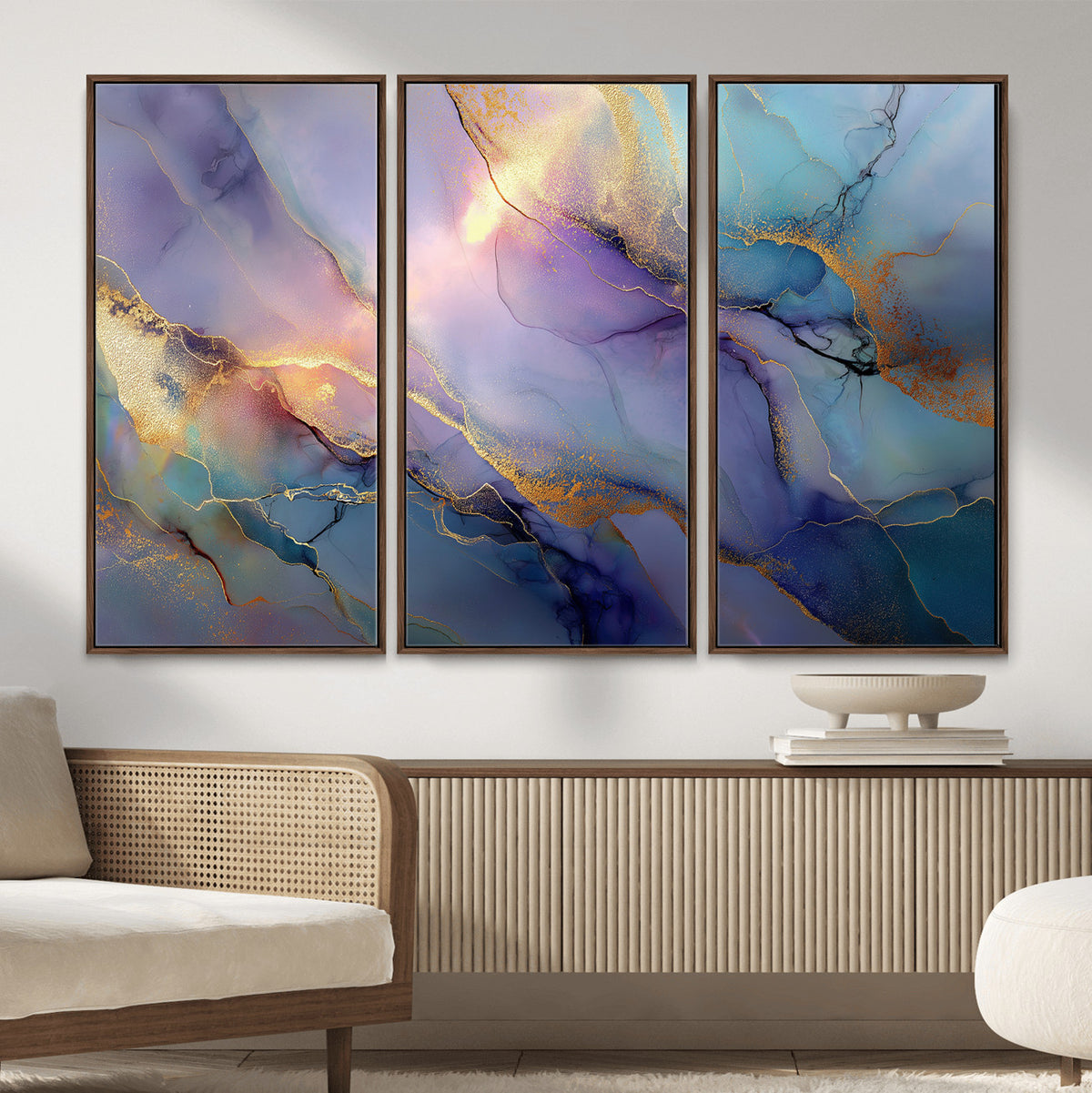 50939878-MGV-CV-36X24 - Colorful Abstract Canvas Wall Art Print, Vibrant Popup Color Art Print
