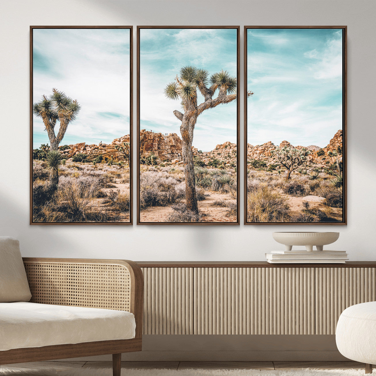 41451127-MGV-CV-36X24 - Joshua Tree National Park Canvas Wall Art Print, Desert Landscape Photography, Southwest Nature Decor - Ready to Hang