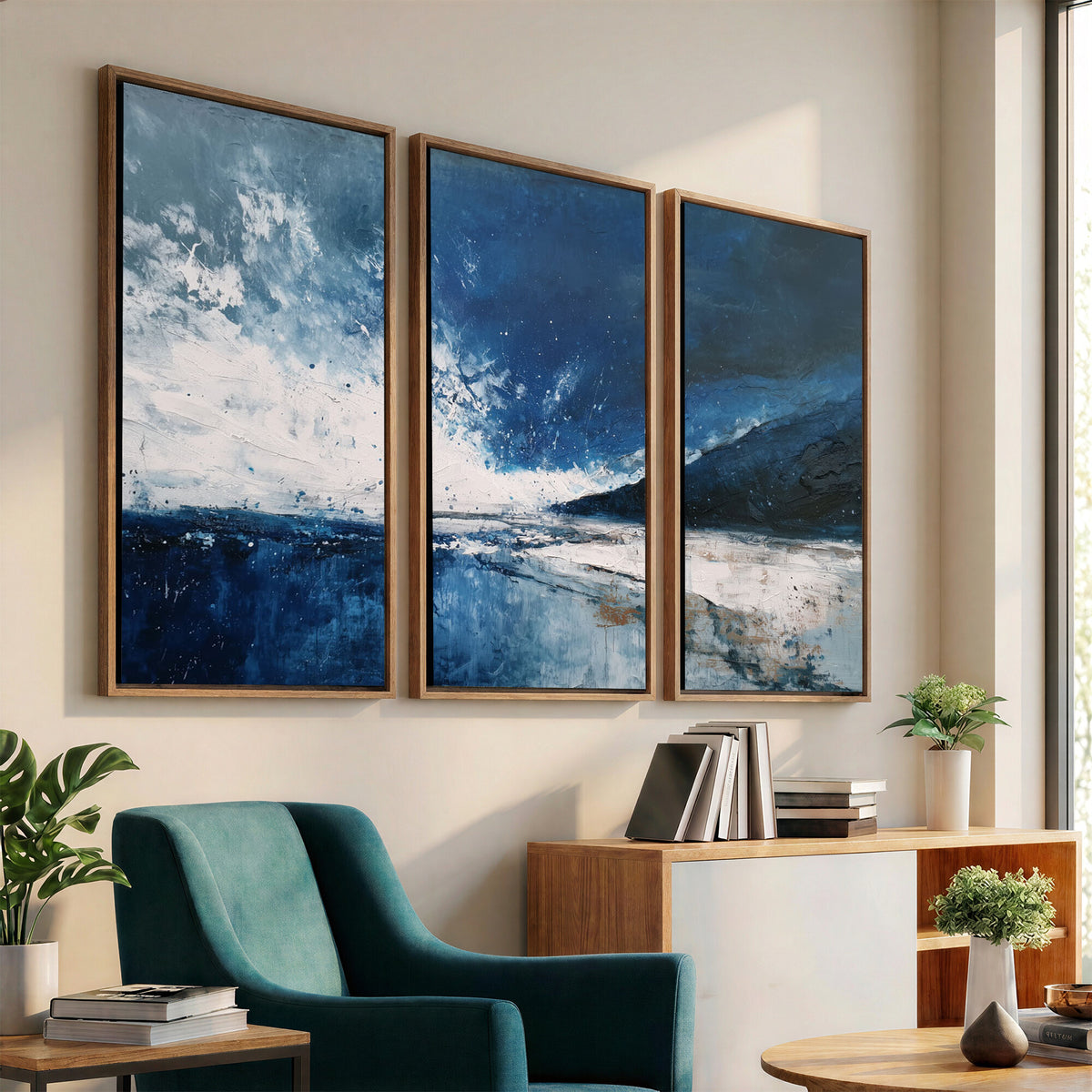 76136620-MGV-CV-36X24 - Extra Large Abstract Wall Art Canvas Print