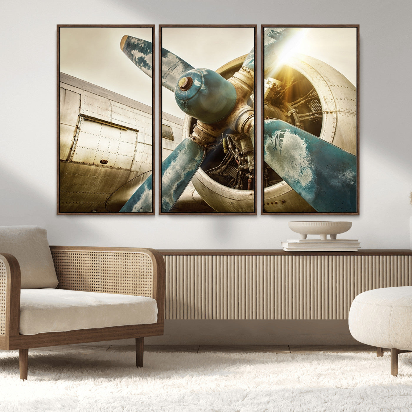 MGV-FC-48X32-3P - Vintage Airplane Canvas Print