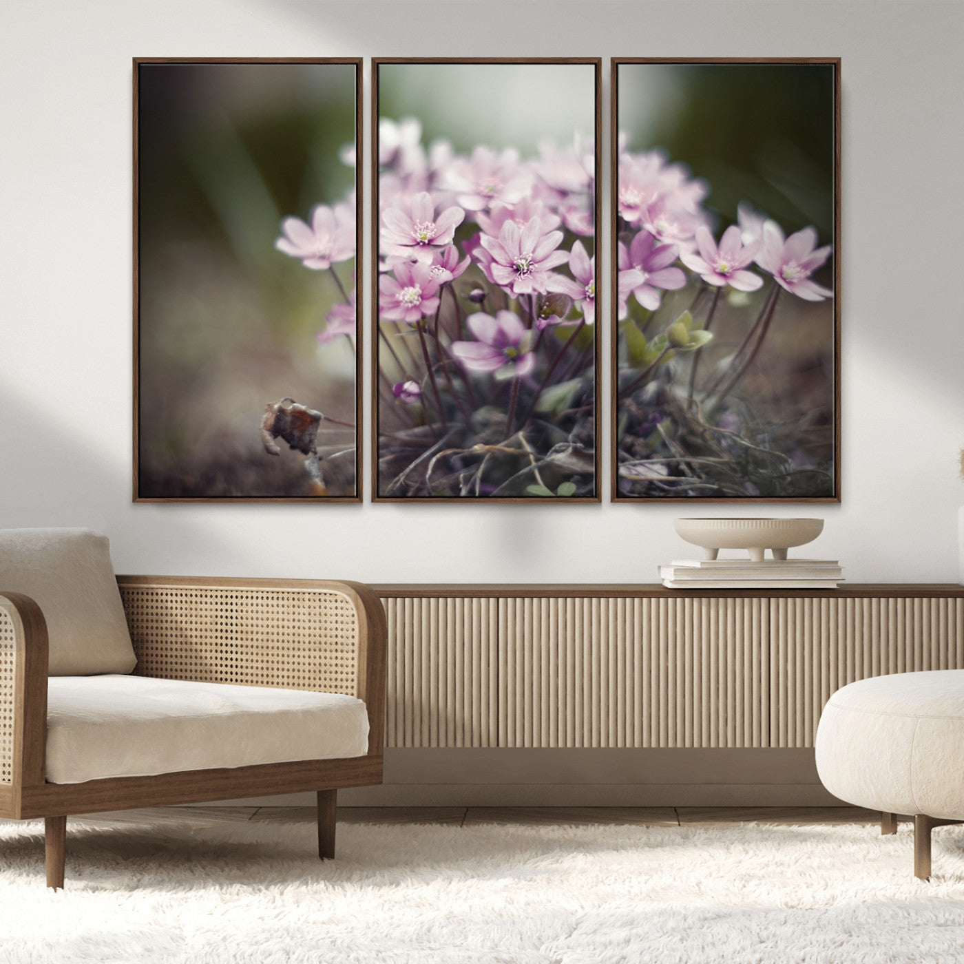 MGV-FC-48X32-3P - Pink Wild Flower Canvas Print