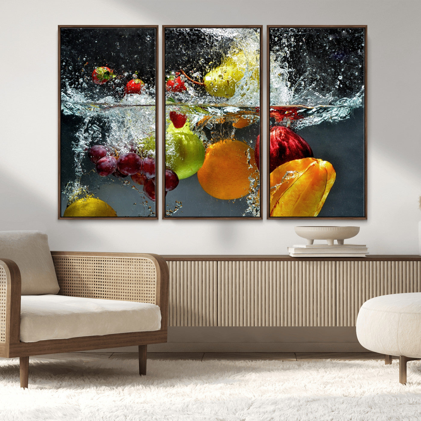 MGV-FC-48X32-3P - Kithen Vegetables World Wall Art Canvas Print
