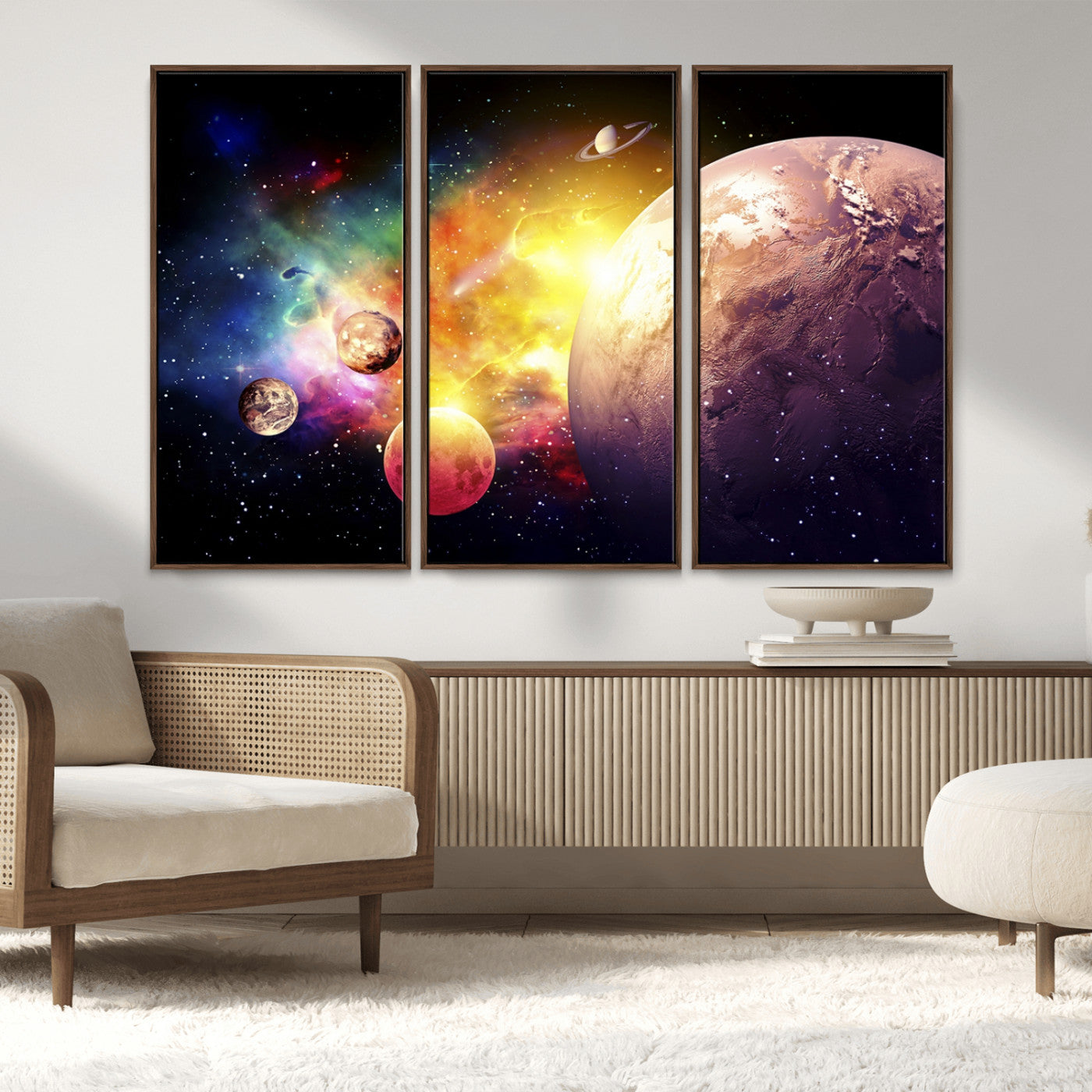 MGV-FC-48X32-3P - Space and Galaxy Canvas Print