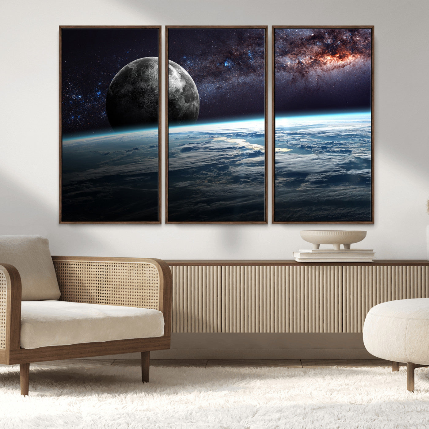 MGV-FC-48X32-3P - Space and Planet Canvas Print