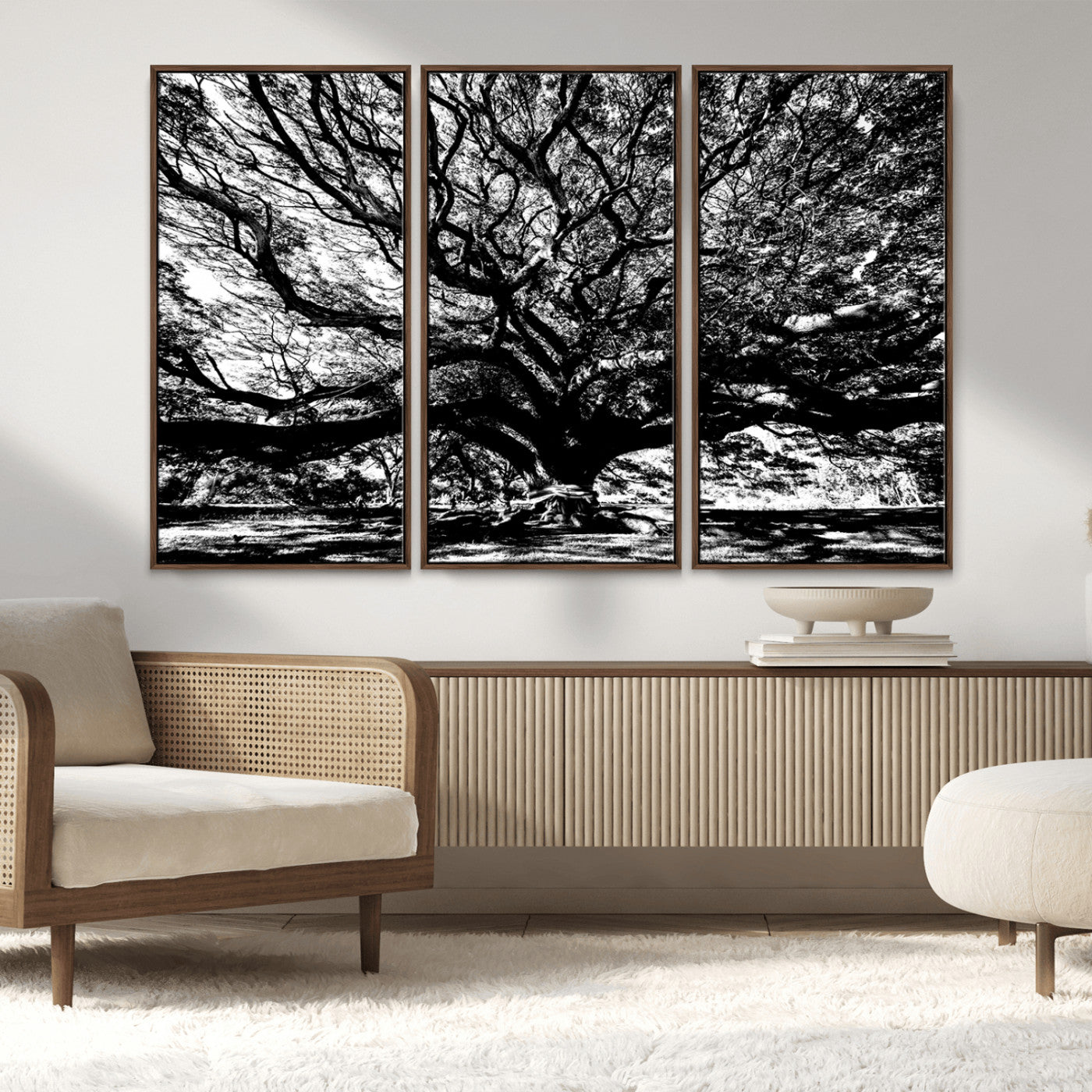 MGV-FC-48X32-3P - Mighty Angel Oak Wall Art | Angel Oak Tree Art Print