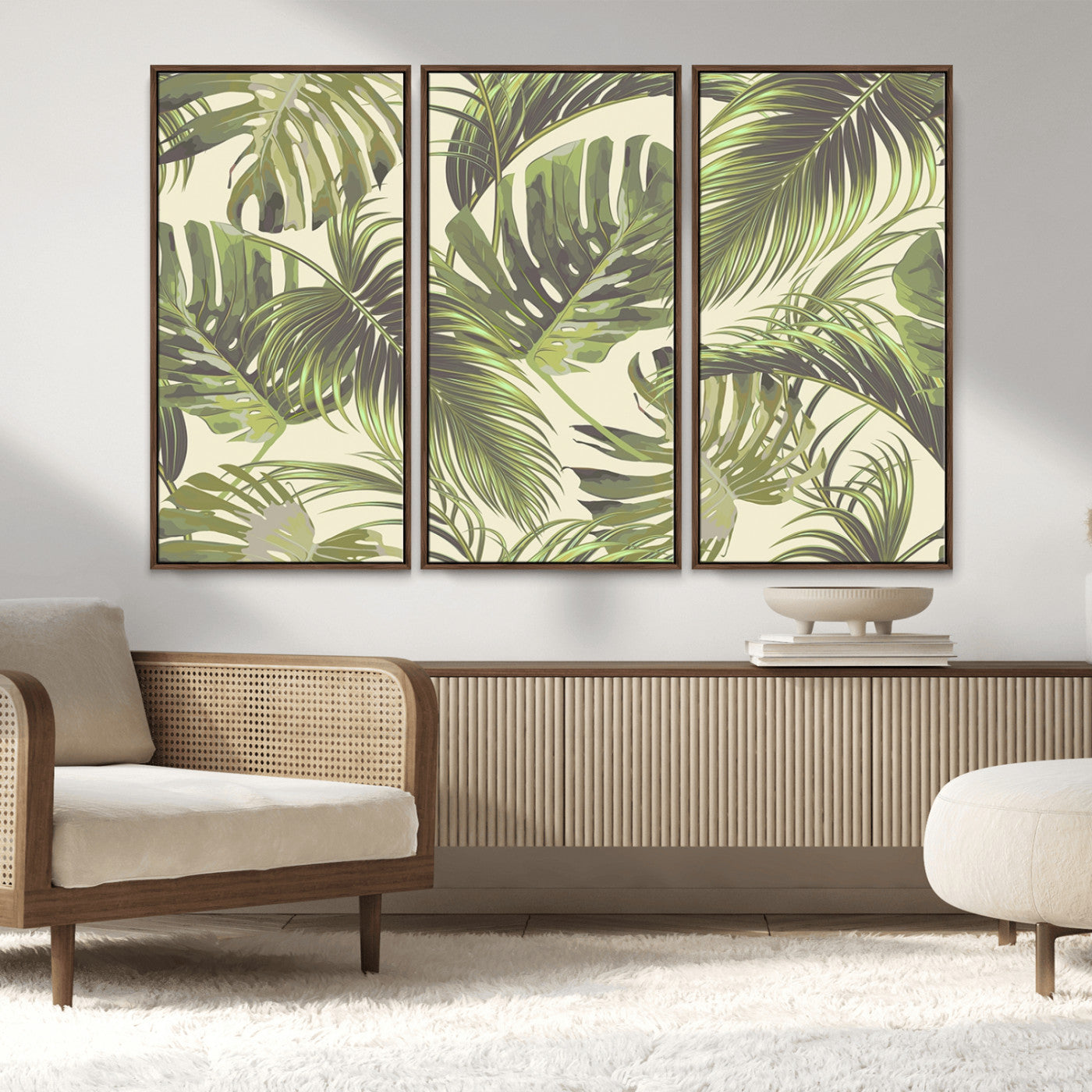 MGV-FC-48X32-3P - Palm Leaves Canvas Print