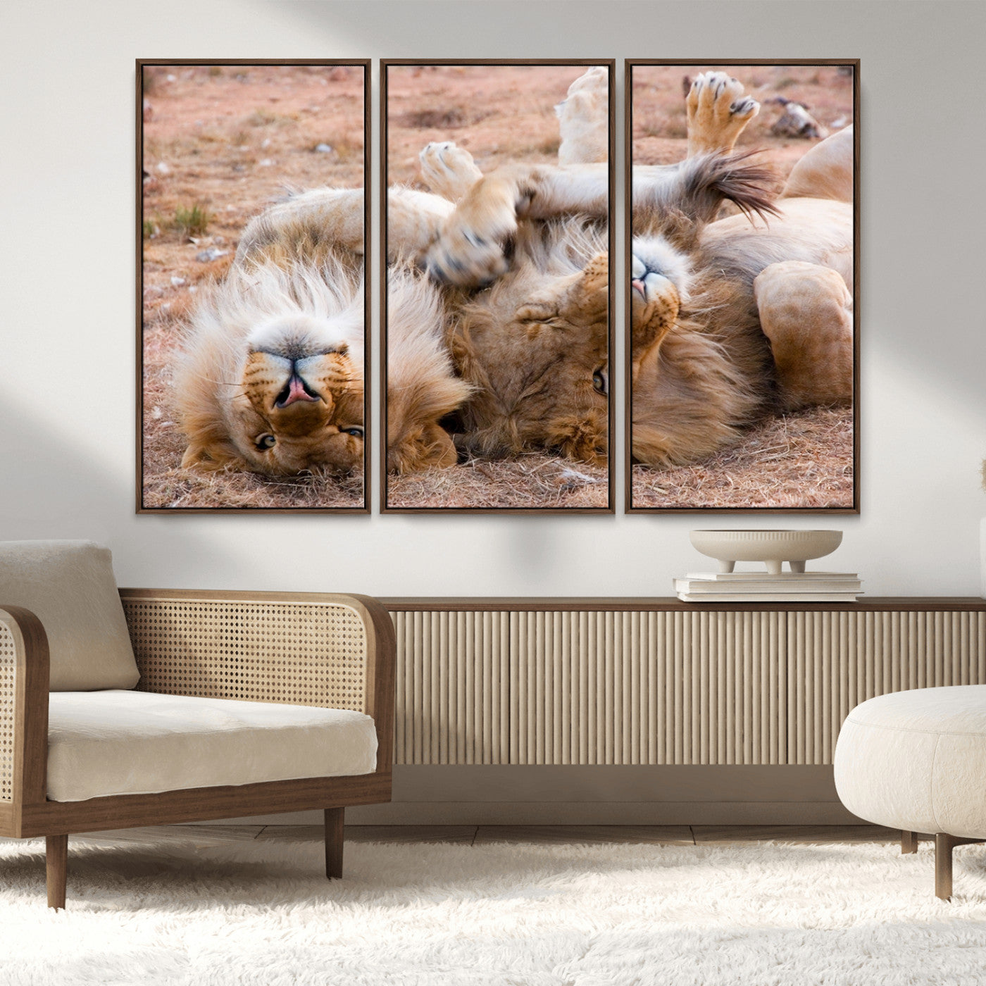 MGV-FC-48X32-3P - Animal Wall Art Lion Canvas Print