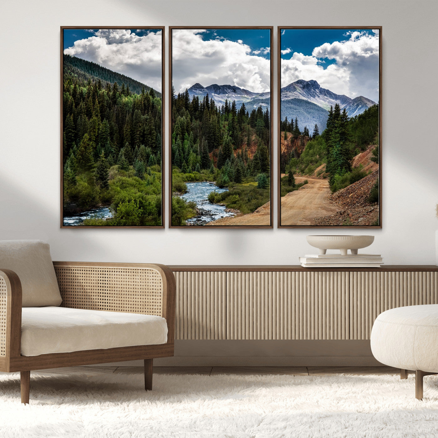 MGV-FC-48X32-3P - San Juan Nal Forest Wall Art Landscape Canvas Print