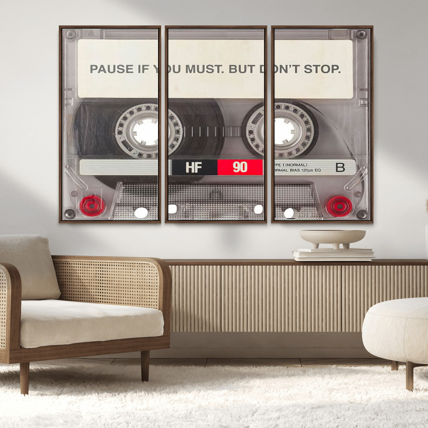 MGV-FC-48X32-3P - Music Cassette Iconic Wall Art Canvas Print