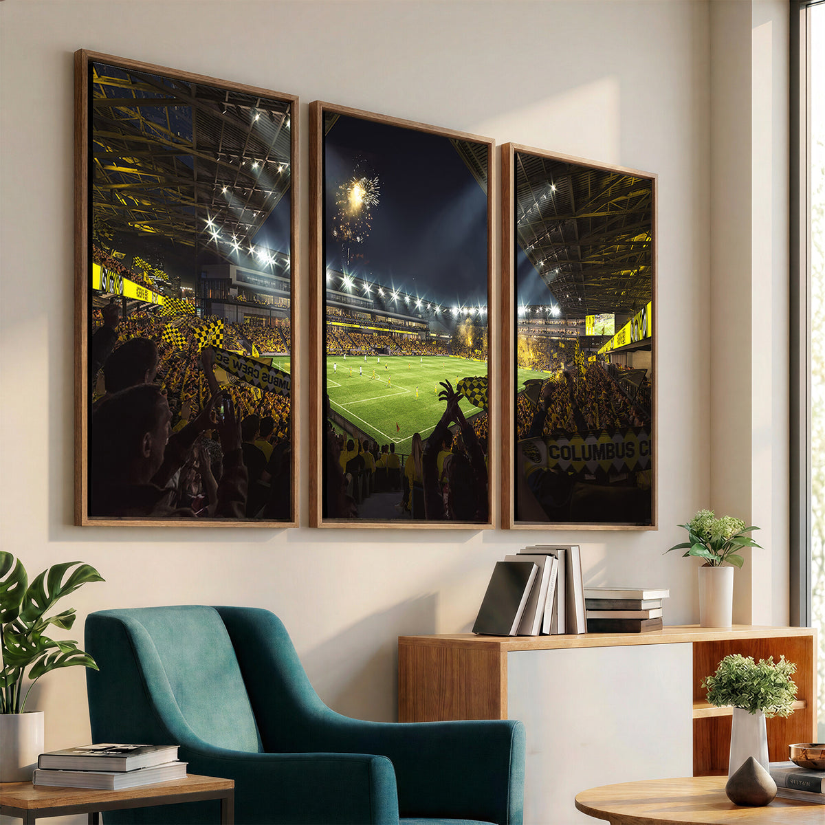 51122-MGV-CV-36X24 - Columbus Crew Soccer Team Print - Columbus Crew Stadium Wall Art Canvas Print