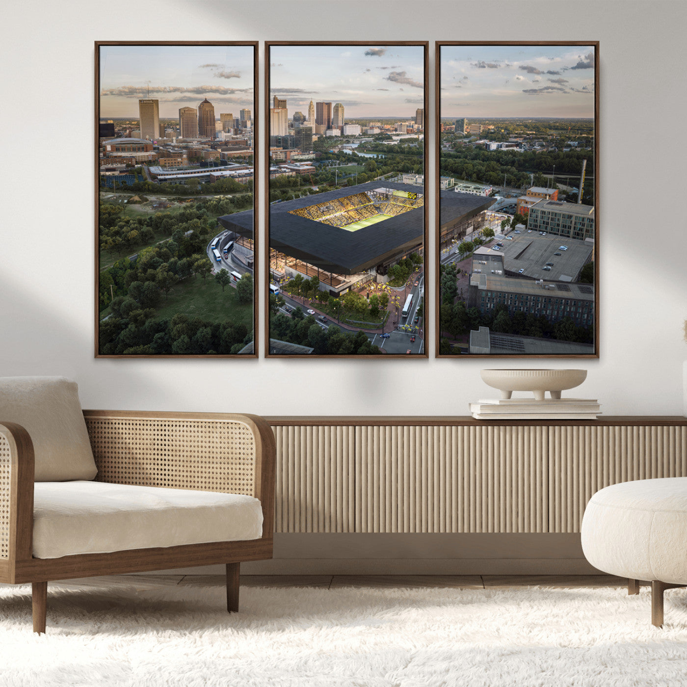 MGV-FC-48X32-3P - Columbus Crew Soccer Team Print - Columbus Crew Stadium Wall Art, Columbus Crew Soccer Wall Art
