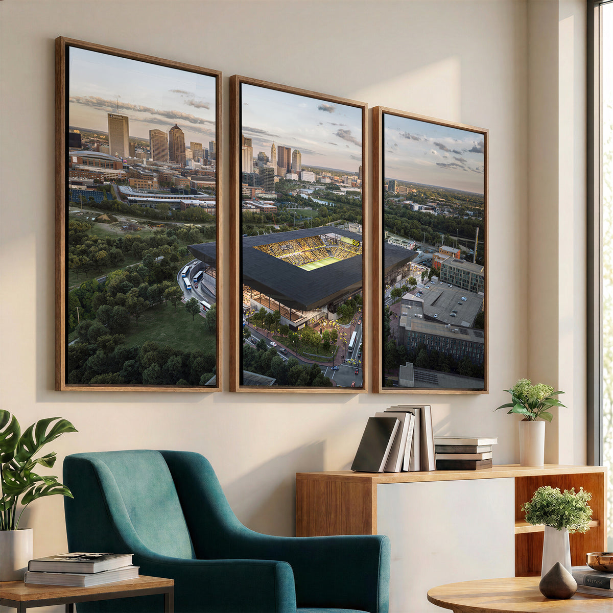 90971-MGV-CV-36X24 - Columbus Crew Soccer Team Print - Columbus Crew Stadium Wall Art, Columbus Crew Soccer Wall Art