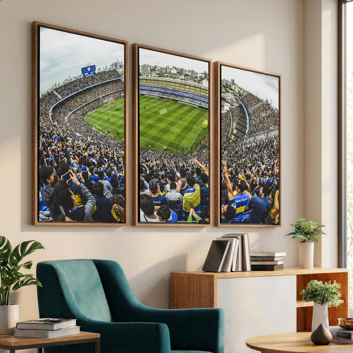 63839-MGV-CV-36X24 - Boca Juniors Soccer Team Print Wall Art, Buenos Aires Bombonera Stadium