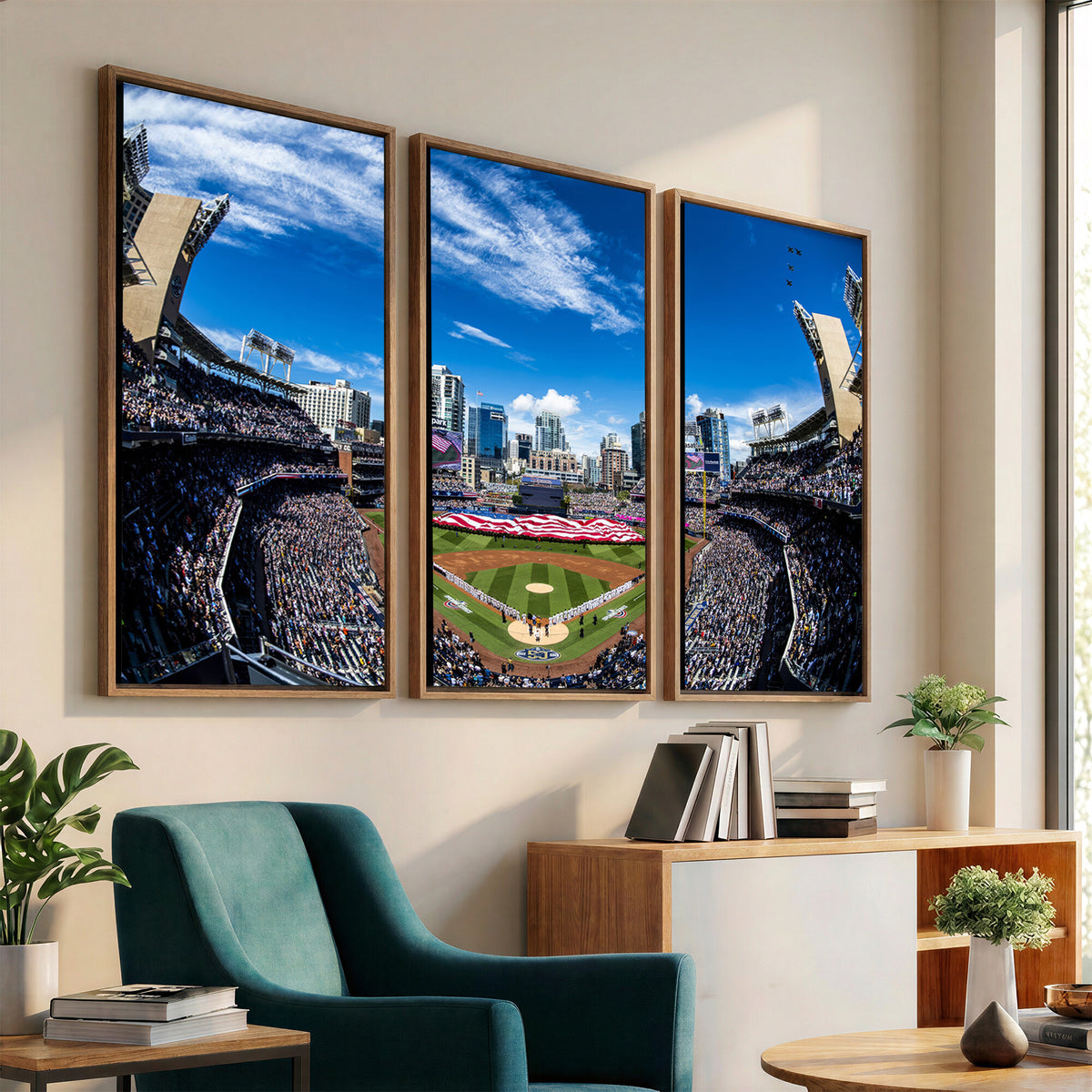52297-MGV-CV-36X24 - San Diego Padres Baseball Team Print, Petco Park Stadium