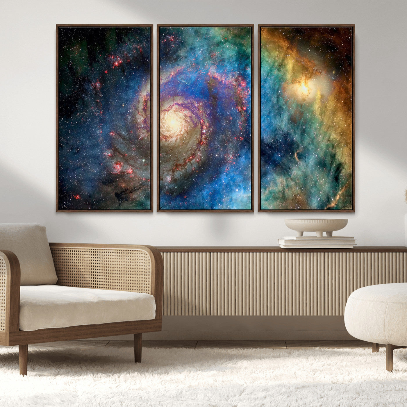 MGV-FC-48X32-3P - Spiral Galaxy Wall Art Canvas Print