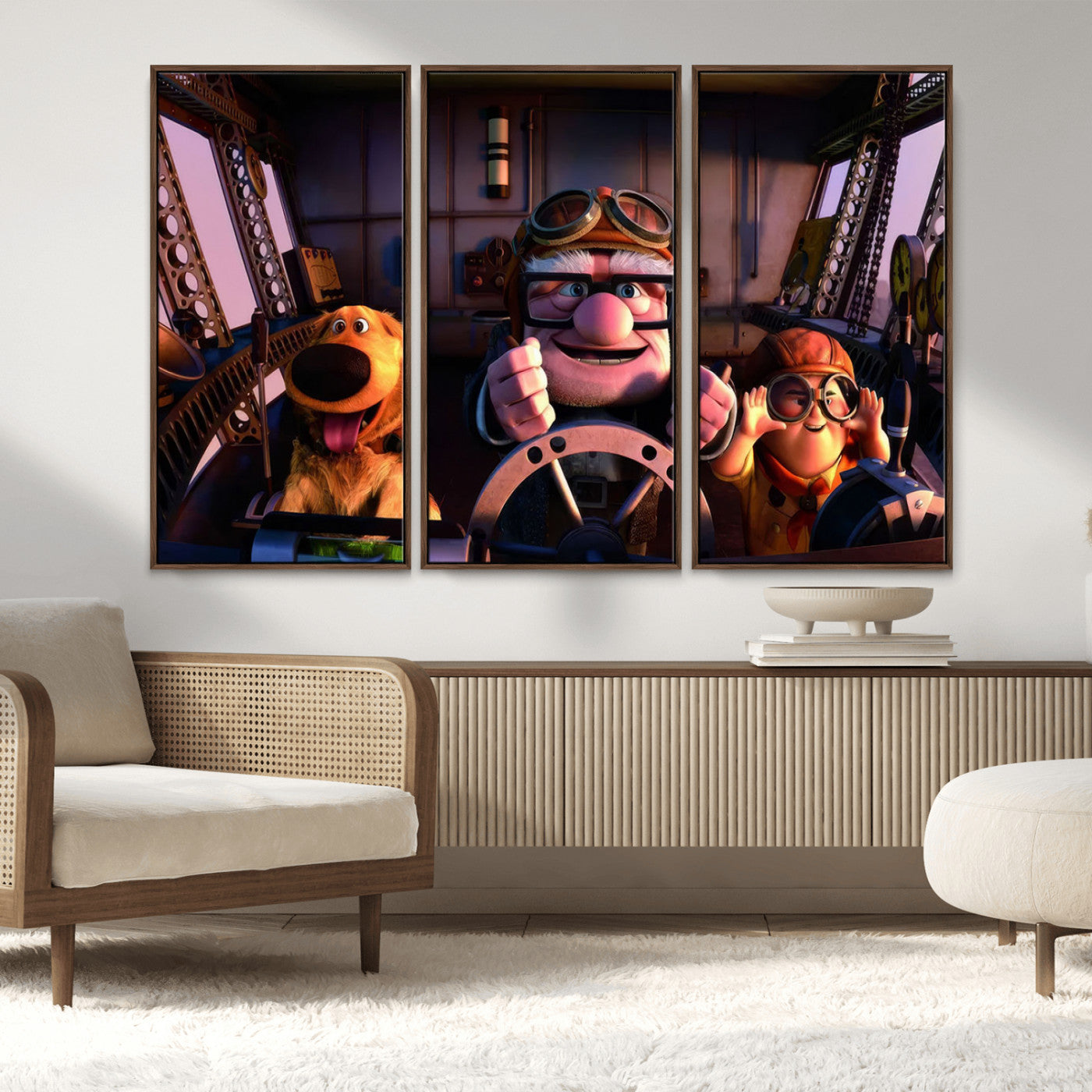MGV-FC-48X32-3P - Carl Russel And Dog, Movie Up Poster, Movie Up Wall Art, Movie Up Poster Print, Carl