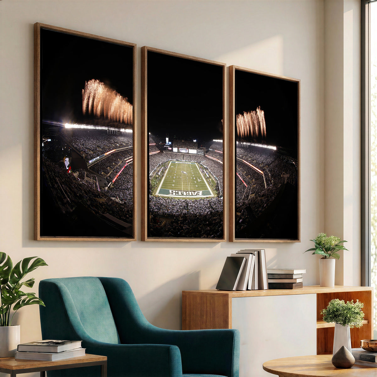 48893-MGV-CV-36X24 - Eagles Field Stadium Wall Art, Lincoln Financial Field