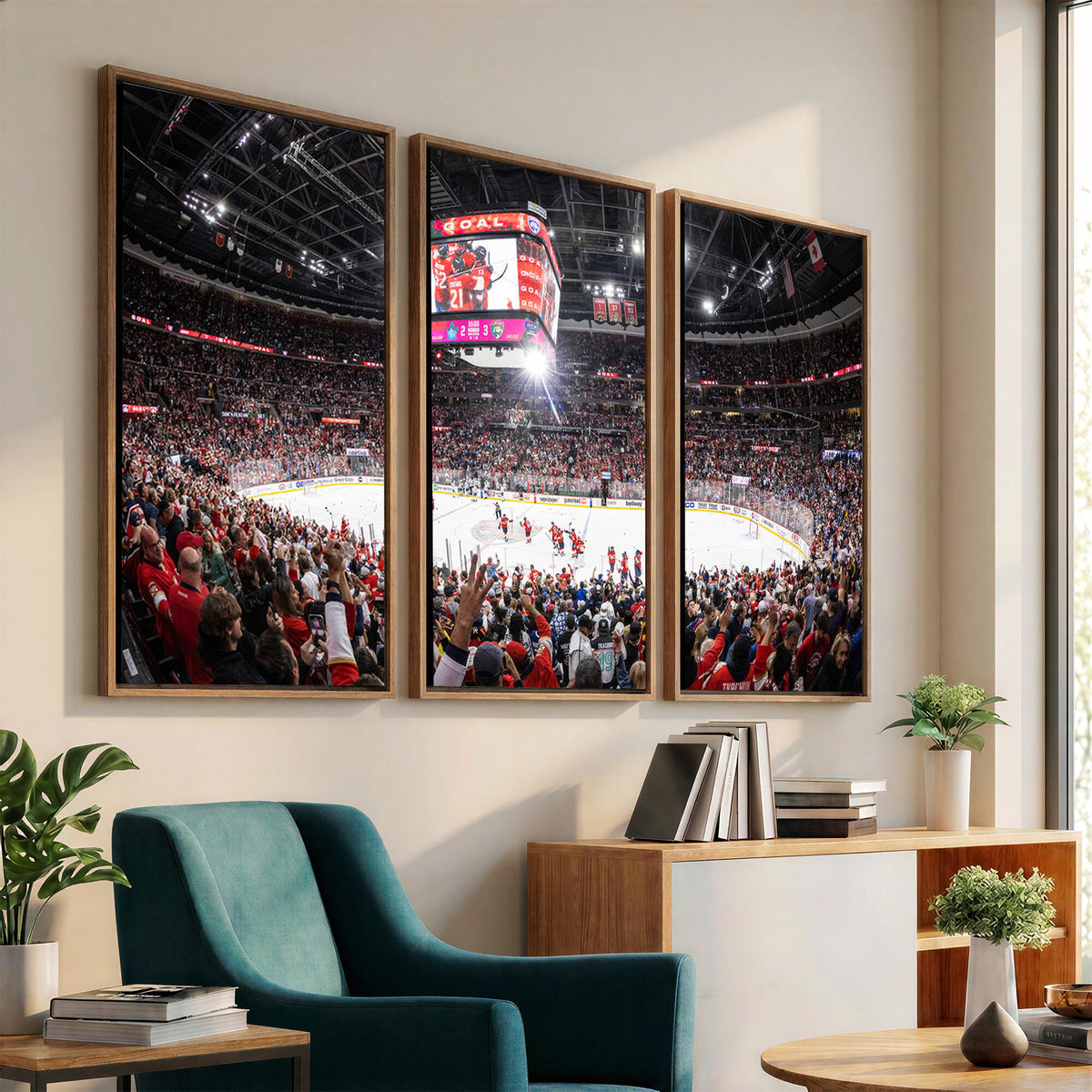15750-MGV-CV-36X24 - Amerant Bank Arena Wall Art Canvas Print, Hockey Arena