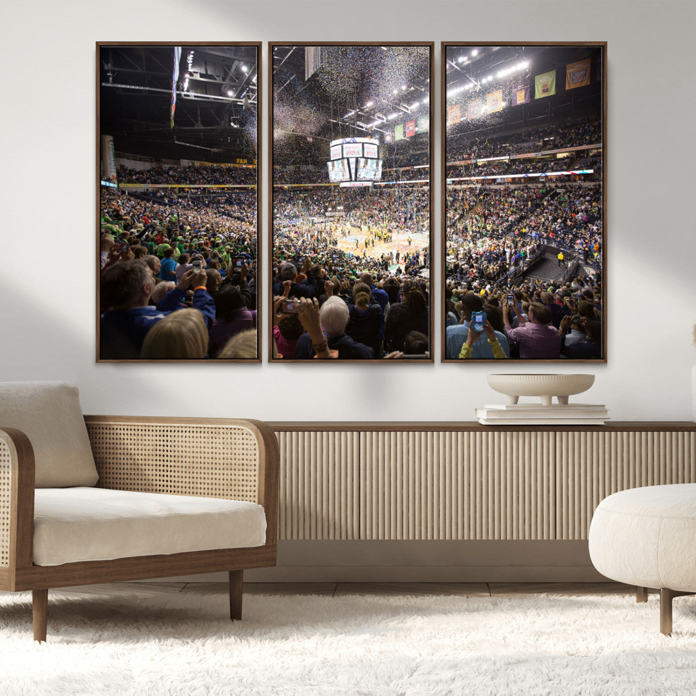 MGV-FC-48X32-3P - Bridgestone Arena Wall Art Canvas | Nashville Predators Hockey Team Print | Canvas Print | Ready to