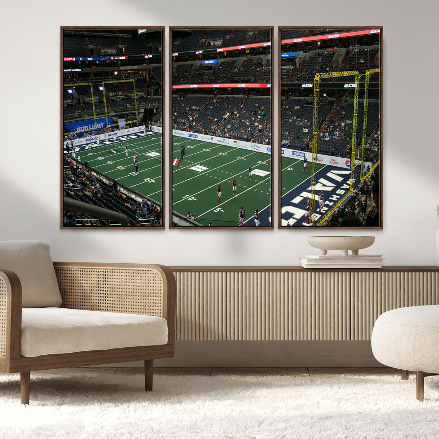 MGV-FC-48X32-3P - Capital One Arena Wall Art | Washington Wizards & Capitals Print | Canvas Print | Ready to Hang |