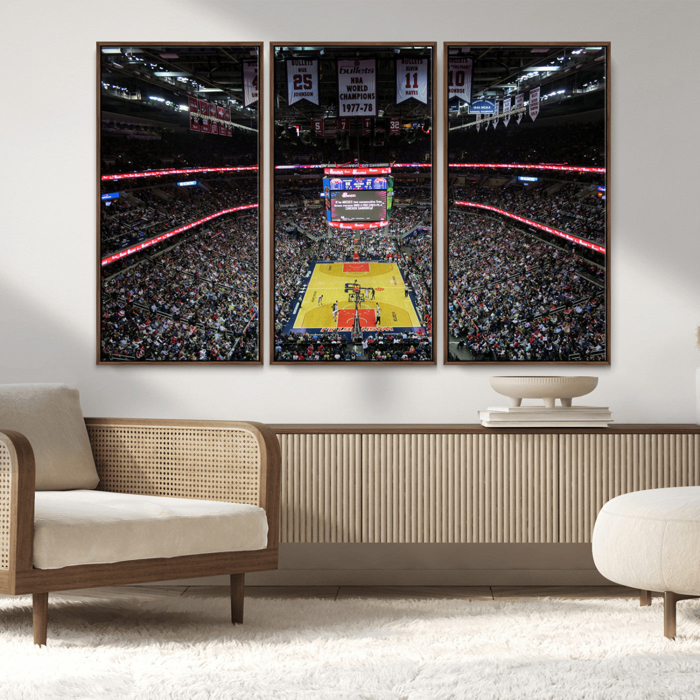 MGV-FC-48X32-3P - Capital One Arena Stadium Wall Art | Canvas Print | Ready to Hang | Washington D.C. Sports Decor