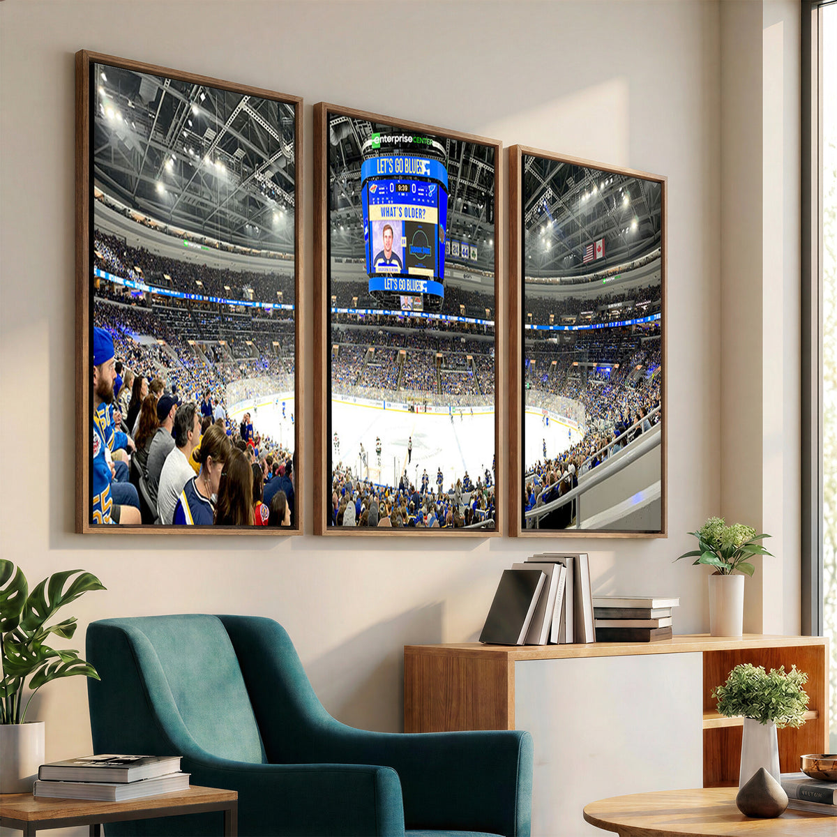 55708-MGV-CV-36X24 - Enterprise Center, Missouri St. Louis Blues Ice Hockey