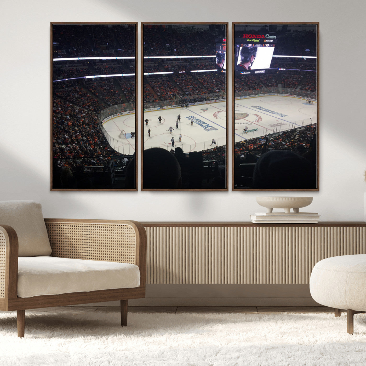 MGV-FC-48X32-3P - Honda Center California Anaheim Ducks Hockey Stadium Wall Art, Honda Center California Stadium Wall