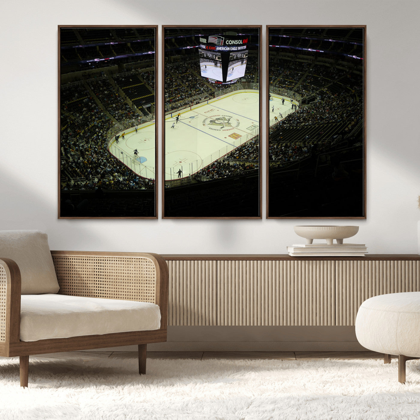 MGV-FC-48X32-3P - PPG Paints Arena Pennsylvania Pittsburgh Penguins Hockey Stadium Canvas, Pennsylvania Pittsburgh
