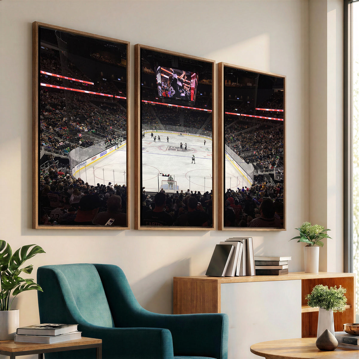 14802-MGV-CV-36X24 - T Mobile Arena Paradise Nevada Vegas Golden Knights Ice Hockey Stadium