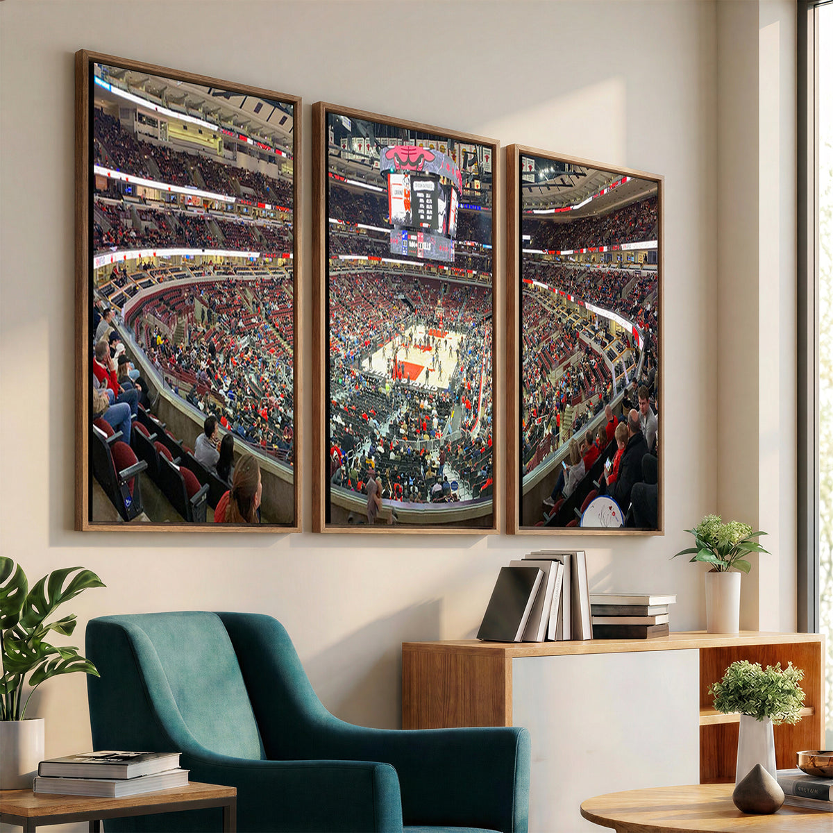 43481-MGV-CV-36X24 - United Center Chicago Bulls Stadium Wall Art Canvas Print