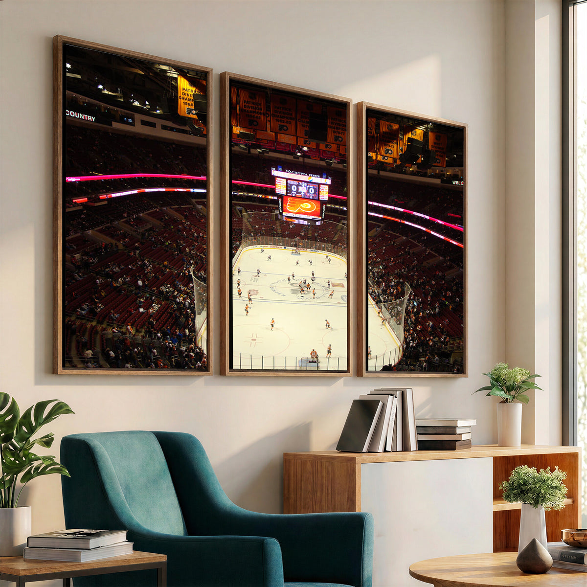 98213-MGV-CV-36X24 - Wachovia Center Prior to Flyers Game Ice Hockey Stadium