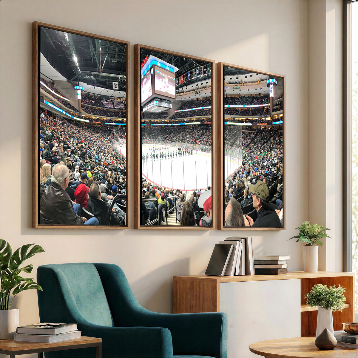 44414-MGV-CV-36X24 - Xcel Energy Center St Paul Minnesota Wild Ice Hockey Stadium