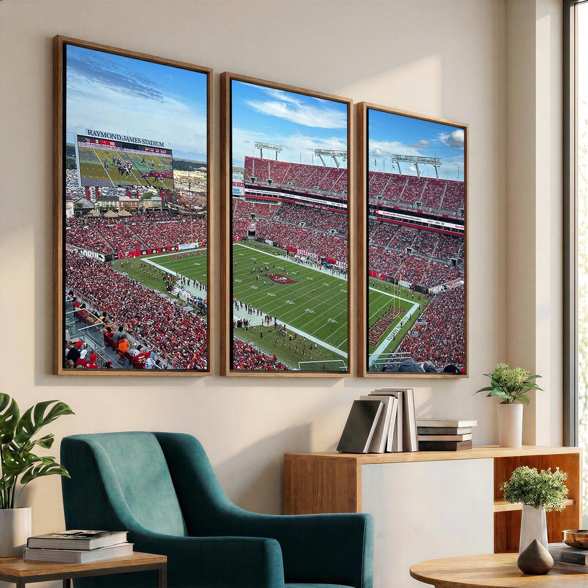 52828-MGV-CV-36X24 - Florida Tampa Raymond James Stadium Wall Art Canvas Print - NFL Football Stadium Print Canvas