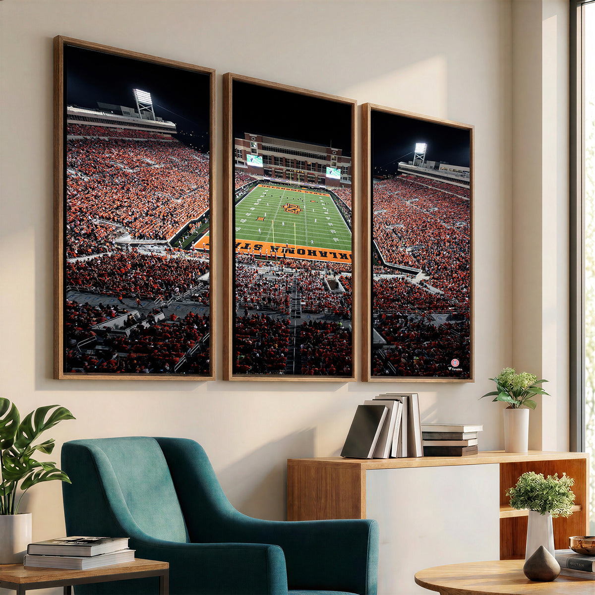 81675-MGV-CV-36X24 - Oklahoma State Cowboys Canvas Print, Football Team Print