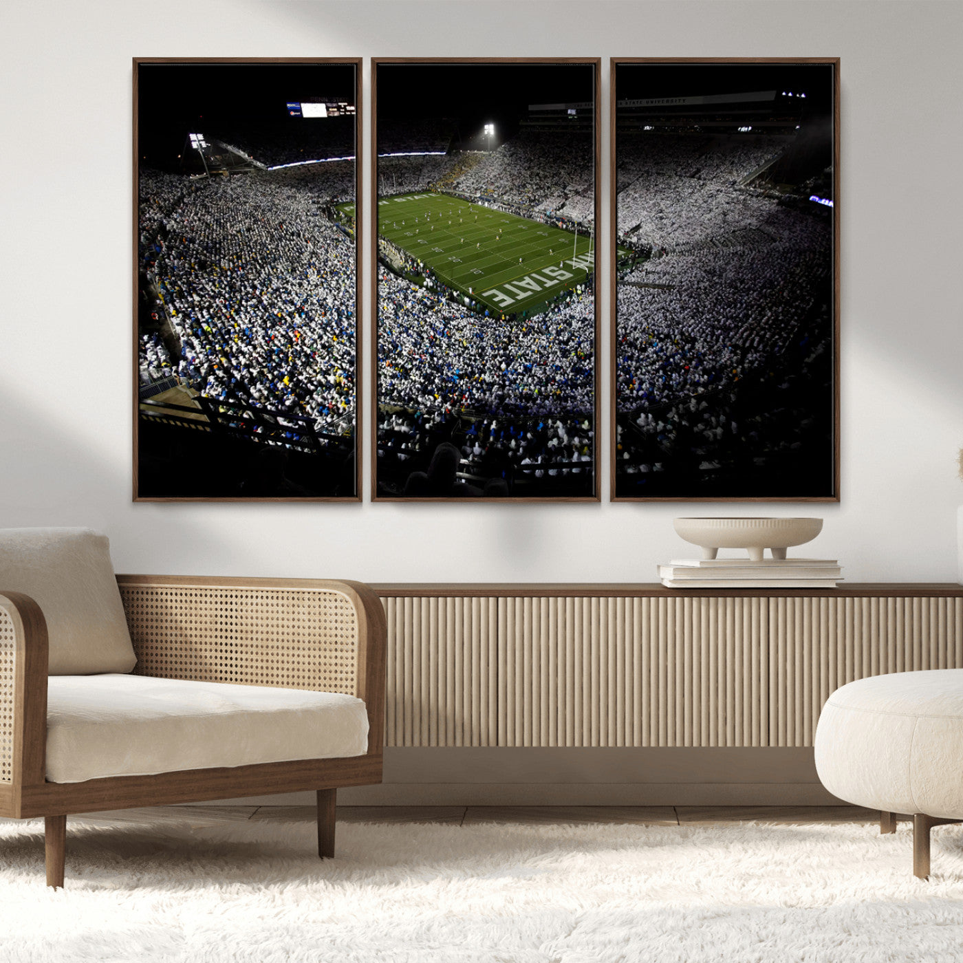 MGV-FC-48X32-3P - Penn State Football Stadium Wall Art - Beaver Stadium Canvas Print