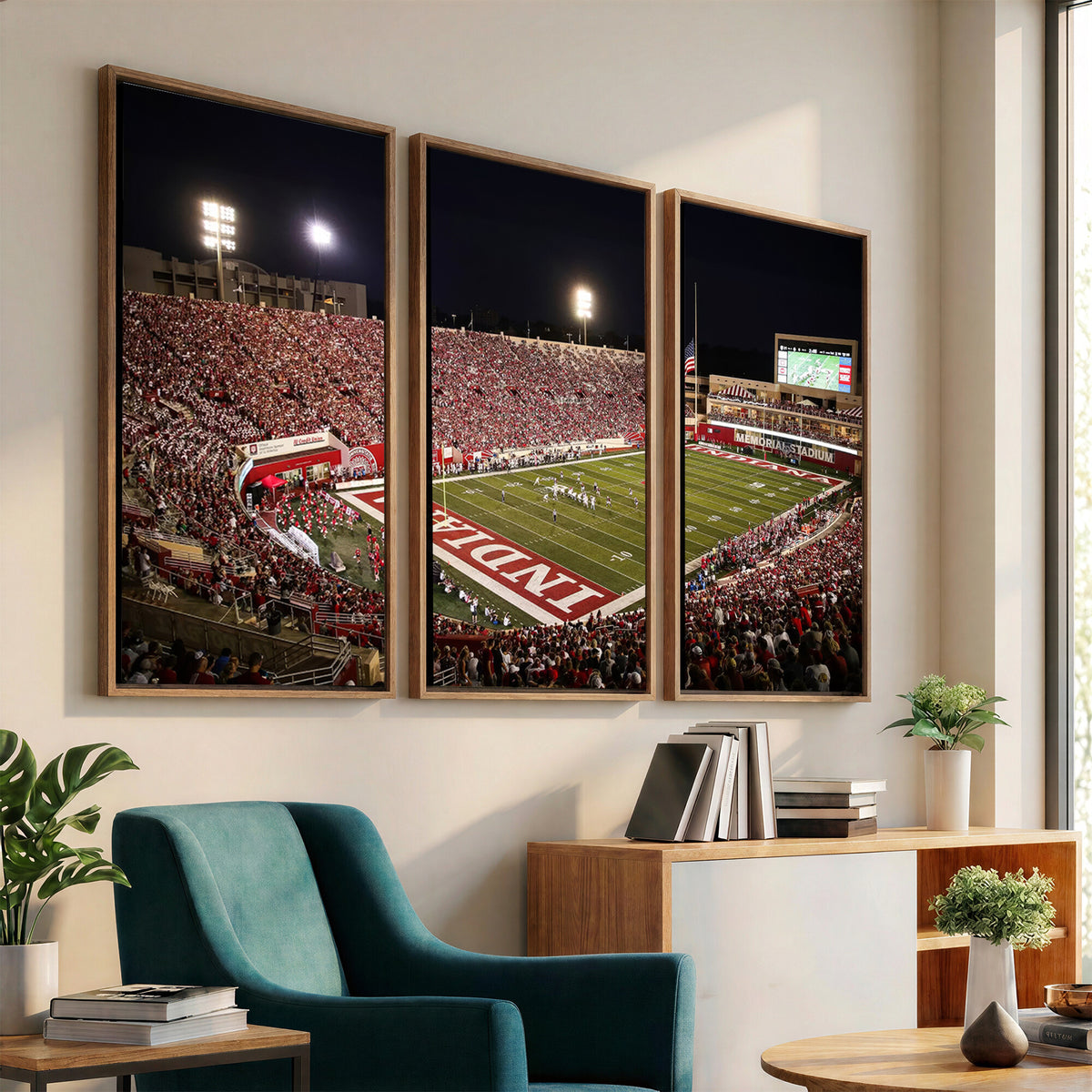 82748-MGV-CV-36X24 - Indiana University Hoosiers Football Team Print Canvas